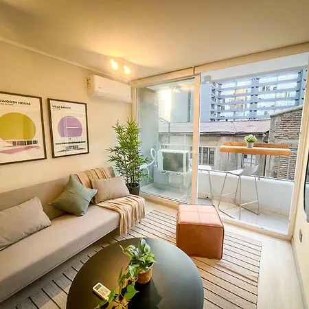 Apartamento Hom I Departamento 1D1B Metro Santa Lucia 2Pax